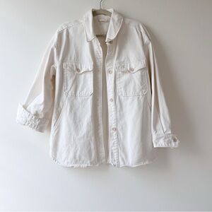 Oversized denim jacket!